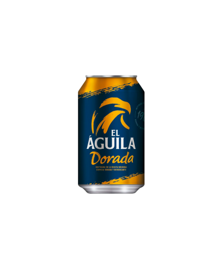 CERVEZA EL AGUILA-DORADA1900-5.5% LATA-33.C.L.