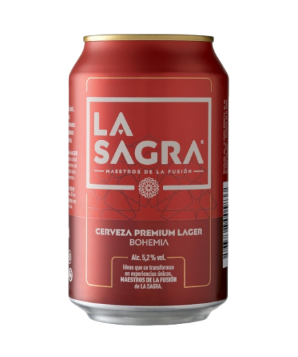 CERVEZA LA SAGRA PREMIUM 5.2% LATA 33CL