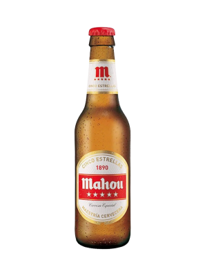 CERVEZA MAHOU 5***** BOTELLA 33 CL.UD. (OJO)