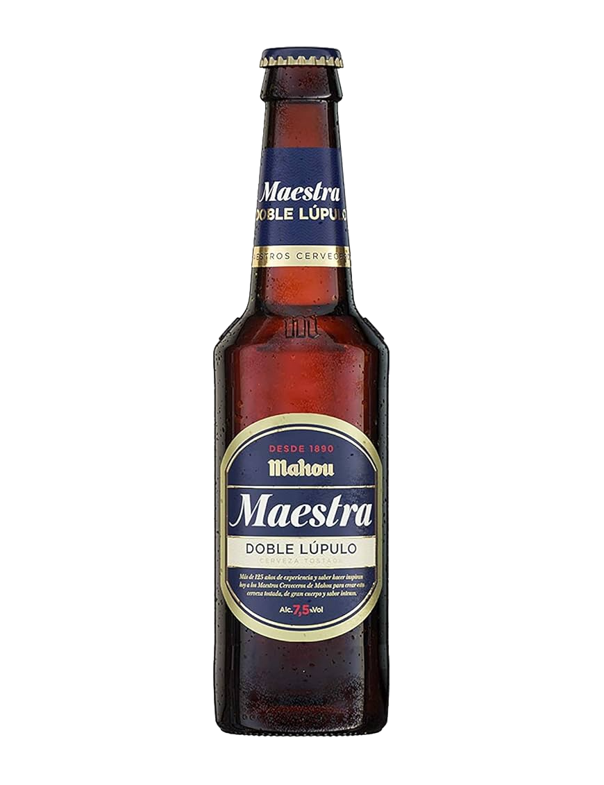 CERVEZA MAHOU MAESTRA-7.5%.X. BOTELLA 33.CL.