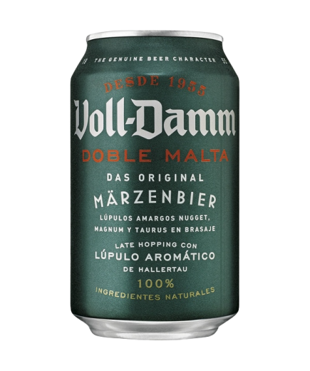 CERVEZA VOLL-DAMM DOBLE MALTA LATA 33 CL