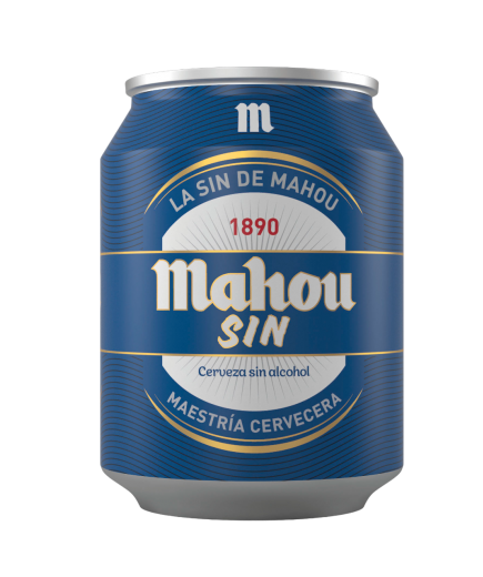 CERVEZA MAHOU S/ALCOH.LATA MINI 25 CL