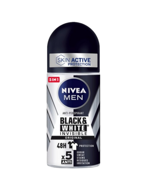 DESODORANTE NIVEA MEN BLACK & WHITE ROLL-ON 50ML