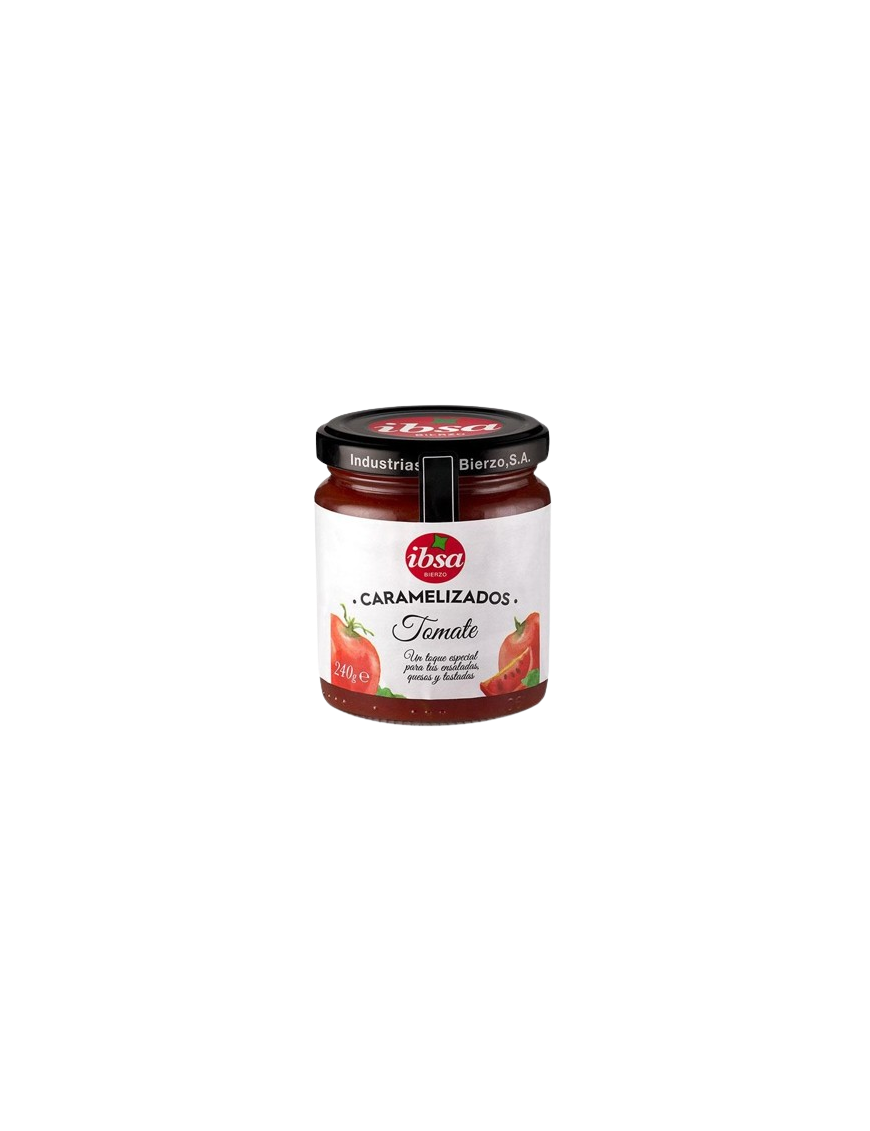 TOMATE CARAMELIZADO IBSA TARRO CRISTAL 240 GR.