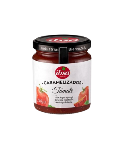 TOMATE CARAMELIZADO IBSA TARRO CRISTAL 240 GR.