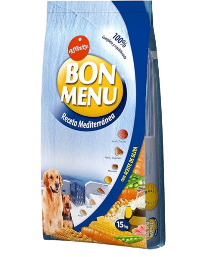 COMIDA PERROS BON MENU PREMIUM SACO 15 KG