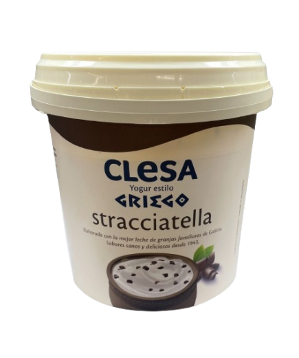 CLESA YOGUR GRIEGO CON STRACCIATELLA CUBO 900GR