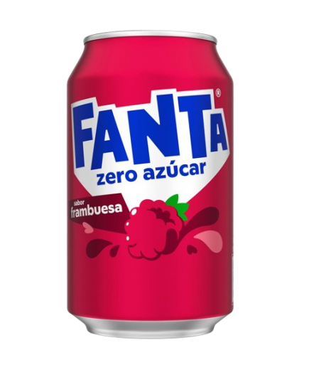 FANTA ZERO FRAMBUESA LATA-33.CL.