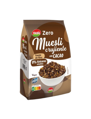 CEREAL MUESLI CRUJ CACAOZERO ESGIR S/GLUTEN B/300G