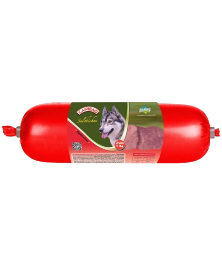 COMIDA PERROS CANIBAQ SALCHICHA BUEY 1KG