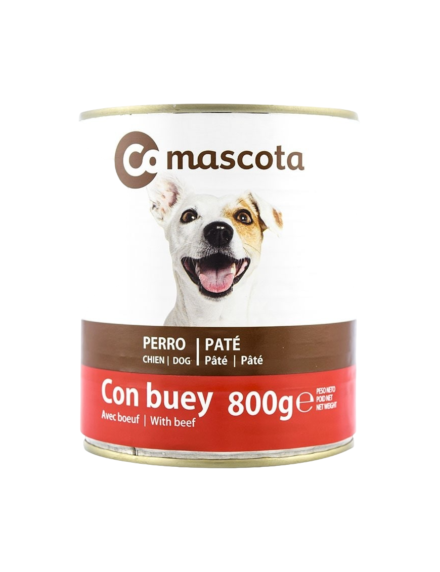 COMIDA PERROS COMASCOTAS  BUEY LATA 800 GR