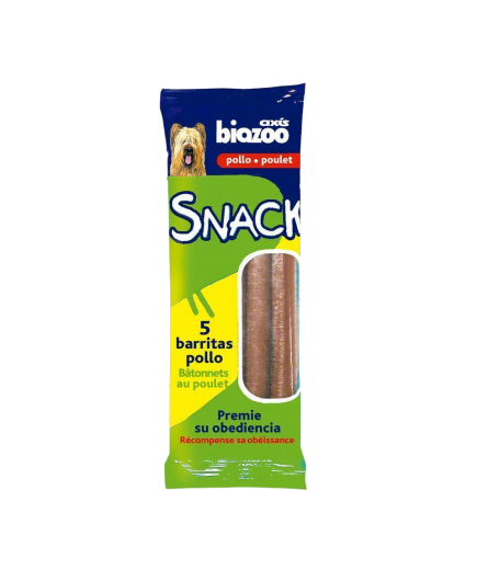 COMIDA PERROS BIOZOO SNACKS DE POLLO B/5UDS