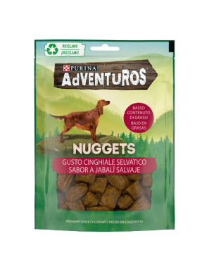 SNACK PERROS ADVENTUROS NUGGETS JABALI B/90G