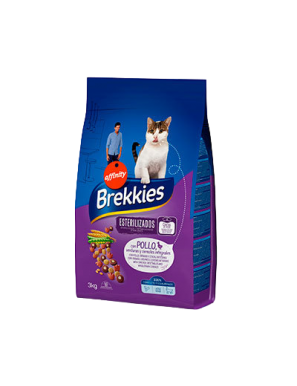 COMIDA GATOS BREKKIES ESTERILIZADOS B/3 KG