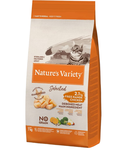 COMIDA GATOS NATURES VARIETY EST. GRAIN FREE B/7KG