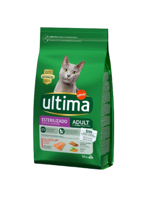 COMIDA GATOS ULTIMA ESTERILIZADOS SALMON B/1.5 KG