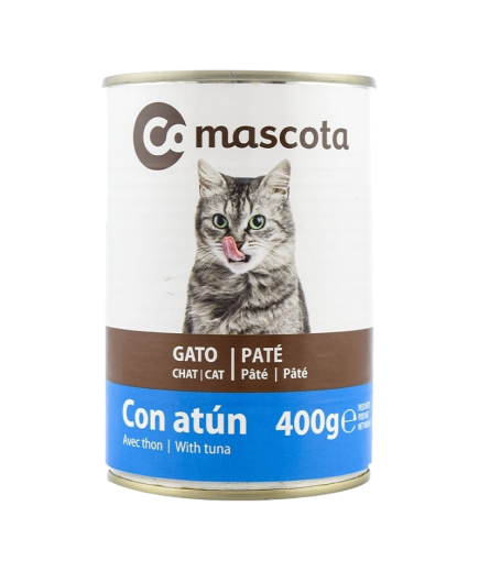 COMIDA GATOS COMASCOTAS ATUN LATA 400GR