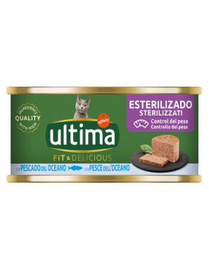 COMIDA GATOS PATE ULTIMA FIT DELI PESCADO T/85G