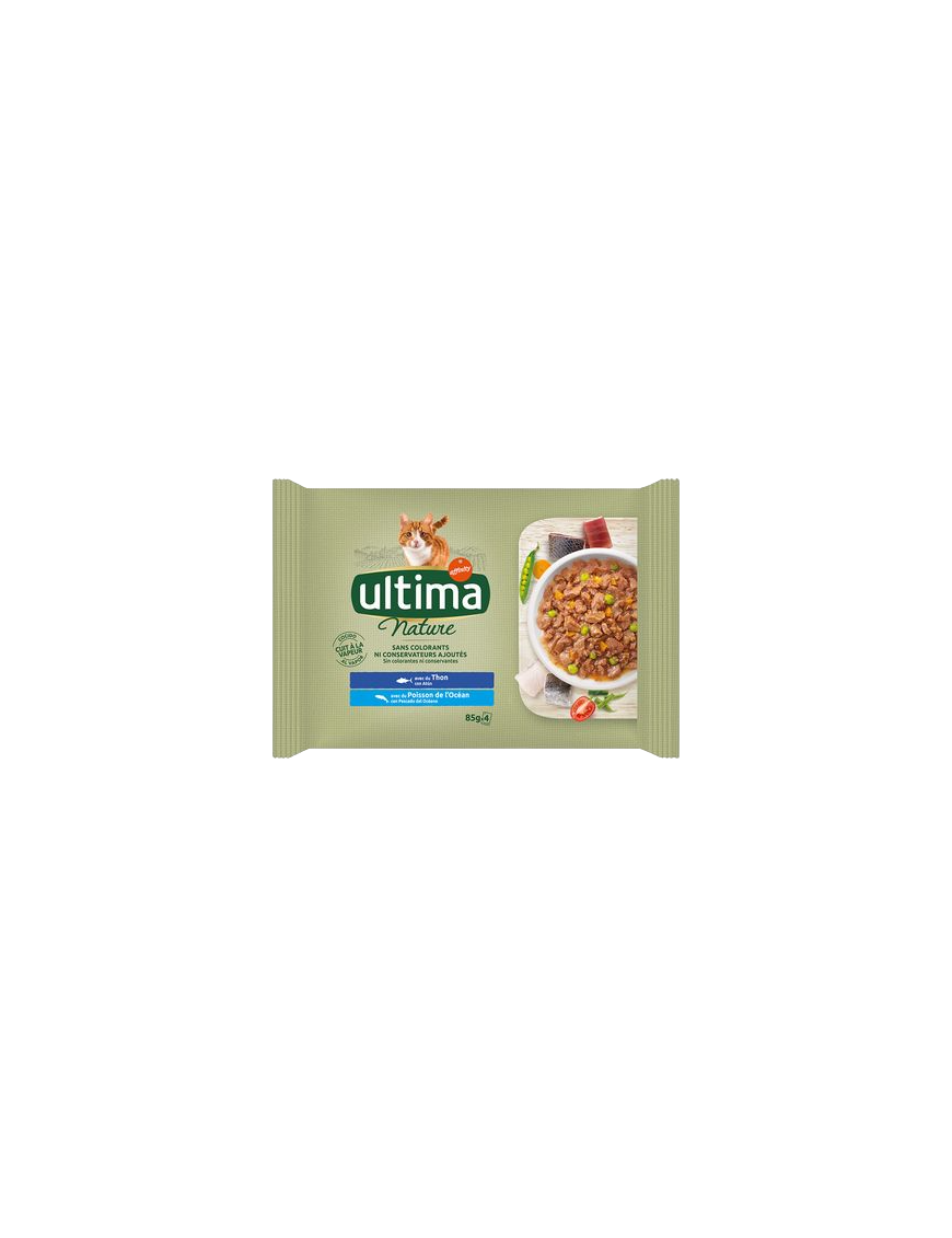 COMIDA GATOS PATE ULTIMA NAT CARNE P/ 4X85 GR