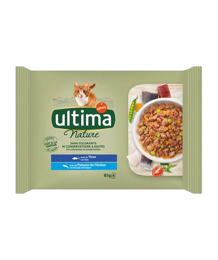 COMIDA GATOS PATE ULTIMA NAT CARNE P/ 4X85 GR