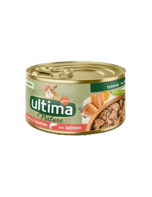 COMIDA GATOS ULTIMA NATURE SALMON L/85G