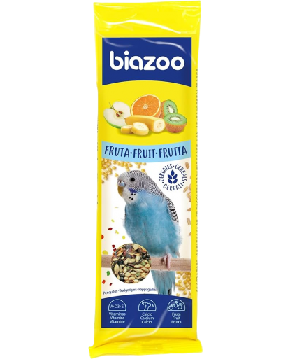 BIOZOO COMIDA PERIQUITOS BARRITAS P/2X60GR