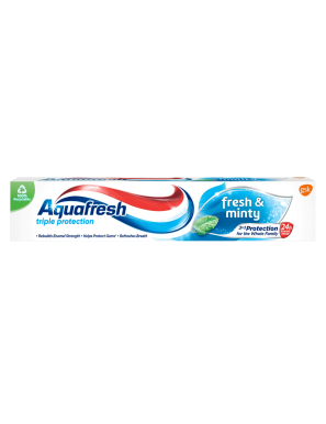 DENTIFRICO AQUAFRESH HERBAL TRIPLE PROTECC B/75 ML