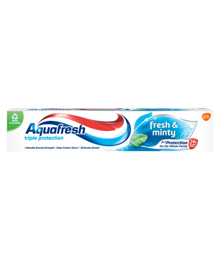 DENTIFRICO AQUAFRESH HERBAL TRIPLE PROTECC B/75 ML