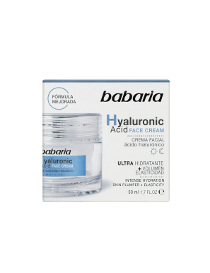 CREMA FACIAL BABARIA ACIDO HYLURONICO TARRO 50 ML