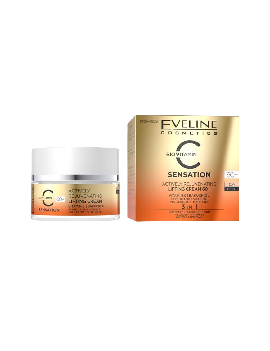 CREMA FACIAL EVELINE BIOVITAMIN C+60 AÑOS B/50ML