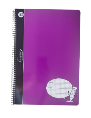 PP CUADERNO M/P CARTON PAUTA LAPIZ 80H Fº 4 MM UD