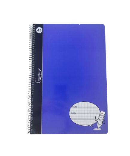 PP CUADERNO M/P CARTON PAUTA LAPIZ 80H Fº 4 MM UD