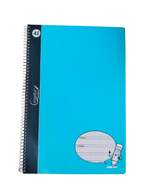 PP CUADERNO M/P CARTON PAUTA LAPIZ 80H Fº 4 MM UD