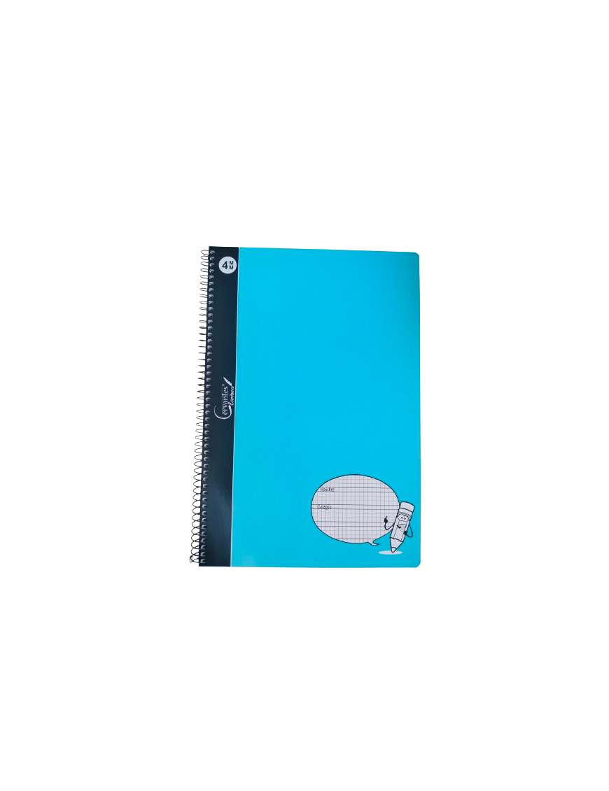 PP CUADERNO M/P CARTON PAUTA LAPIZ 80H Fº 4 MM UD