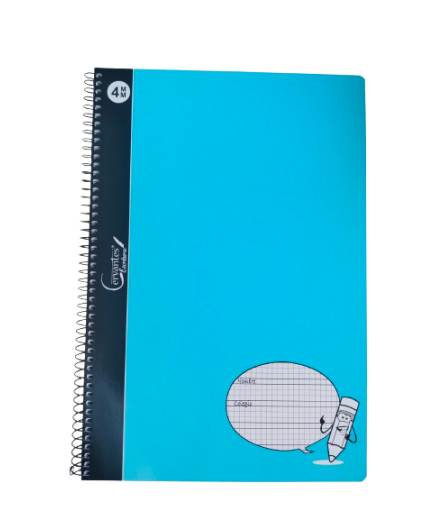 PP CUADERNO M/P CARTON PAUTA LAPIZ 80H Fº 4 MM UD