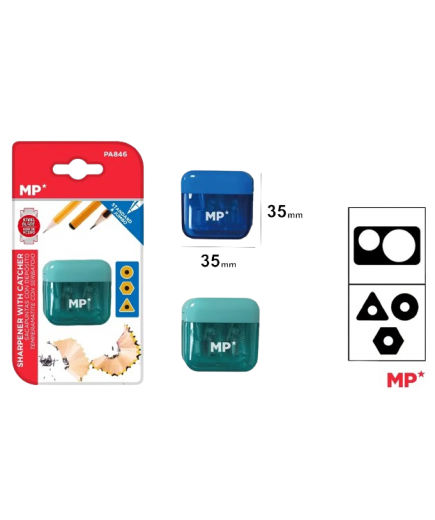 PP SACAPUNTAS MP DOBLE C/DEPOSITO Y TAPA UD