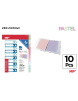 PP SEPARADOR PASTEL MP PACK-10 UD