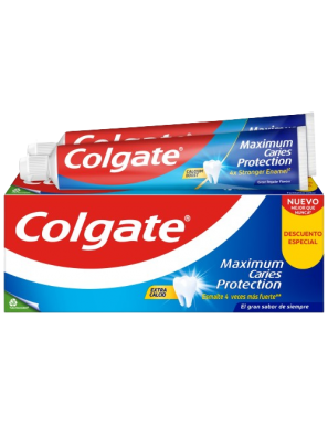 DENTIFRICO COLGATE PROTECCION CARIES PACK-2 75ML