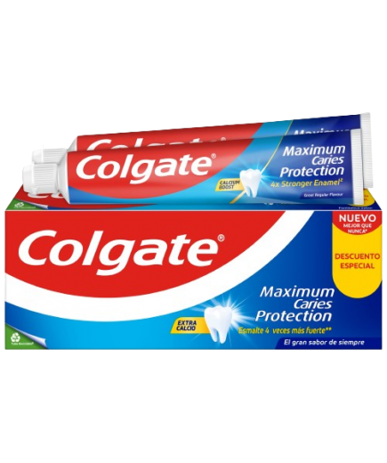 DENTIFRICO COLGATE PROTECCION CARIES PACK-2 75ML