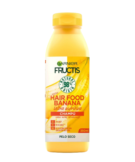 CHAMPU FRUCTIS HAIR FOOD BANANA B/350 ML