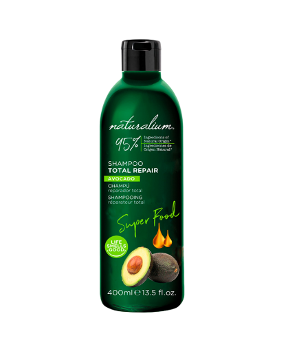 CHAMPU NATURALIUM AGUACATE 95% NATURAL B/400ML