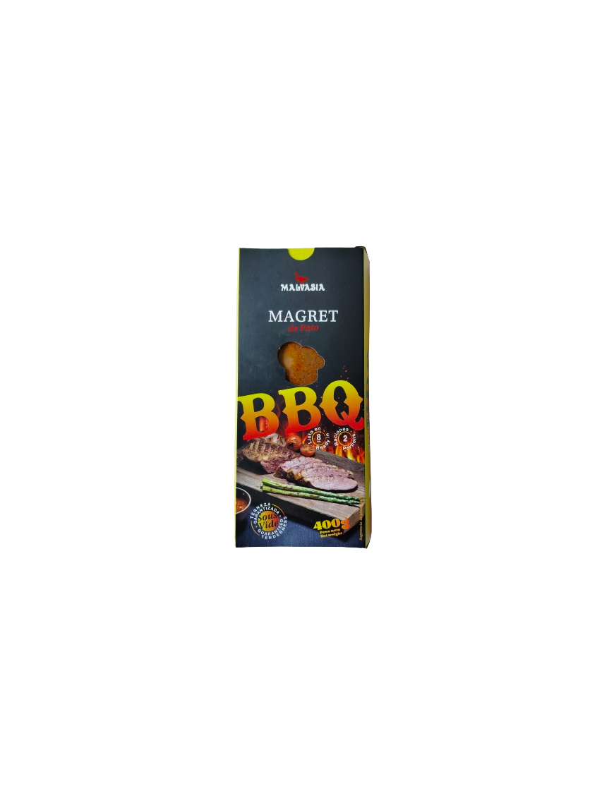 MAGRET PATO MALVASIA+BBQ BARBACOA B/400 GR