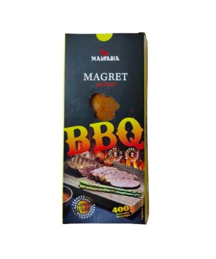 MAGRET PATO MALVASIA+BBQ BARBACOA B/400 GR