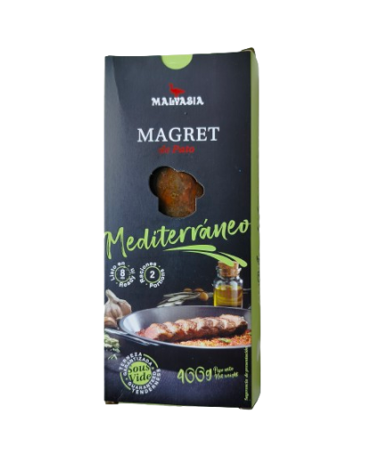 MAGRET PATO MALVASIA+MEDITERRANEO B/400 GR