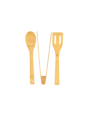 JUEGO 3 PIEZAS UTENSILIOS DE COCINA BAMBU PAMEX UD