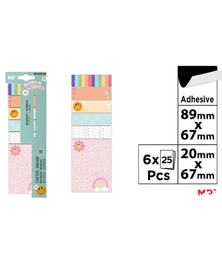 PP NOTAS MP DECORADAS SURTIDAS 2 TAMAÑOS P/50 UD