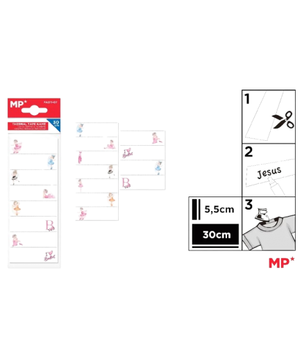 PP CINTA MP TERMICA NOMBRE 30 CM UNIDAD