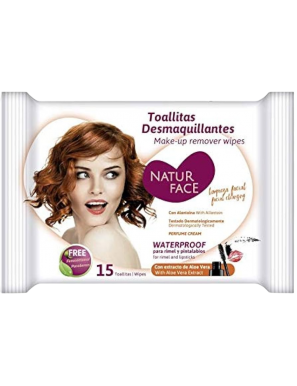 TOALLITAS DESMAQUILLADORA NATUR FACE P/15 UD