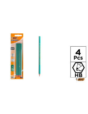 PP LAPIZ BIC ECO EVOLUTION HB 2 BLACK PACK-4 UD