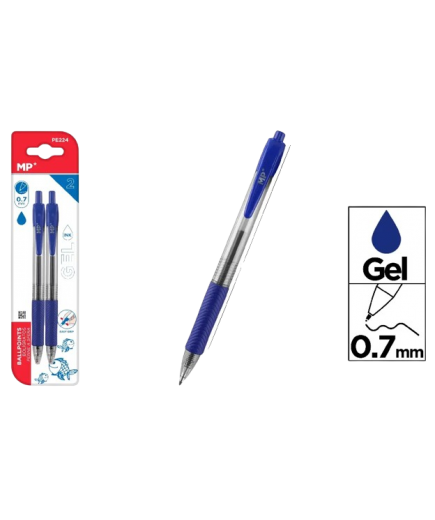 PP BOLIGRAGO MP 0,7 MM AZUL PACK-2 UD